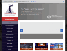 Tablet Screenshot of globallawsummit.com